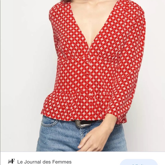 Ba&sh Floral Top - Picture 2 of 4